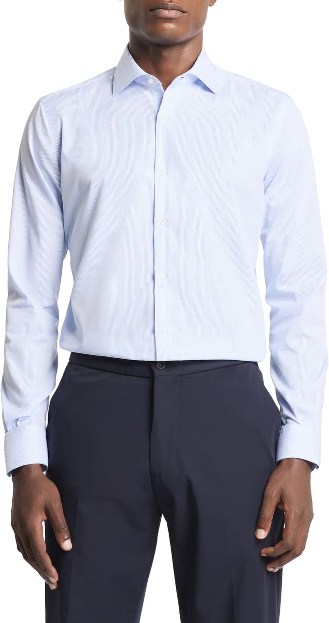 Fay Shirts Blu Elettrico Lichtblauw