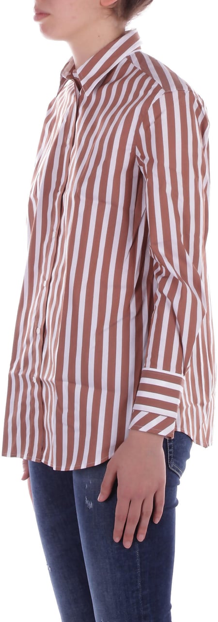 Fay Shirts Leather Brown Bruin