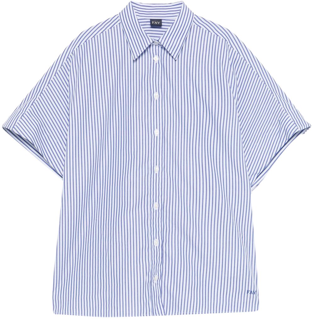 Fay Shirts Blue Blauw