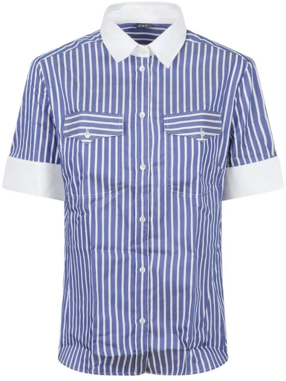 Fay Shirts Blue Blauw