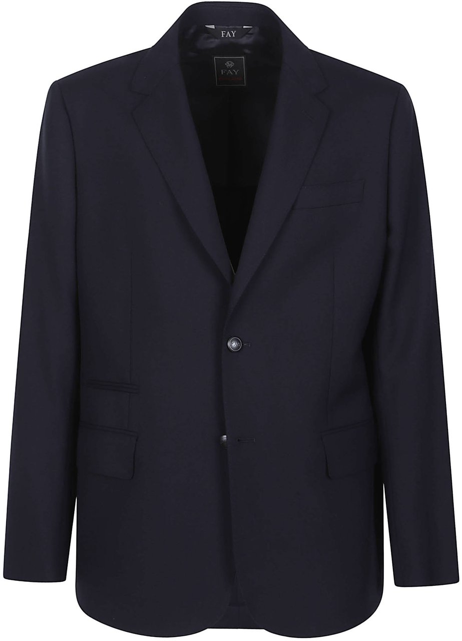 Fay New Fit Travel Jacket Blue Blauw