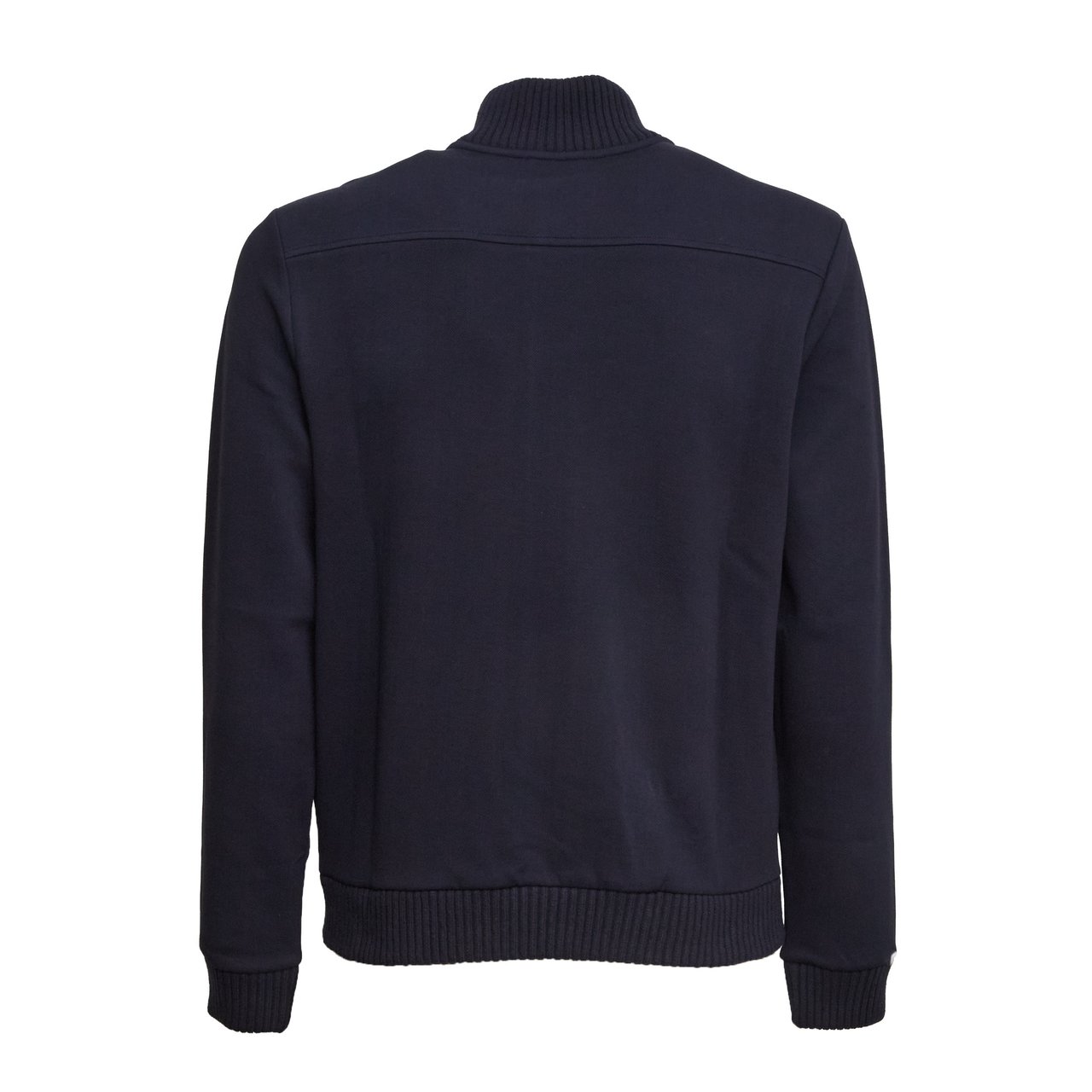 Fay Piquet Cotton Collared Cardigan Zwart