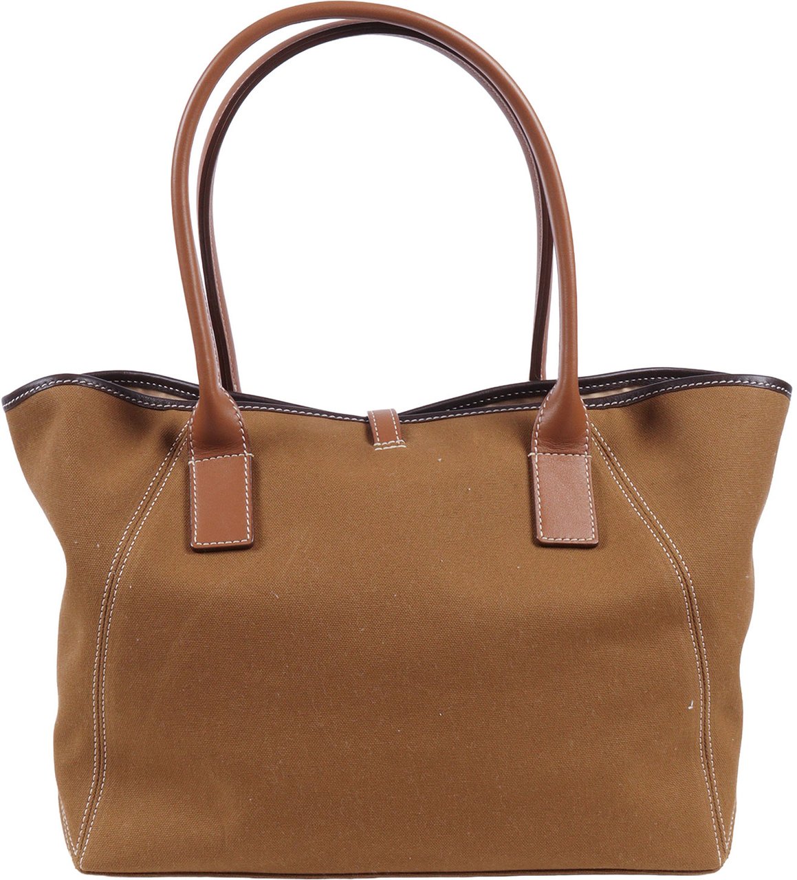 Fay Shopping Media Cotton Tote Bag Bruin
