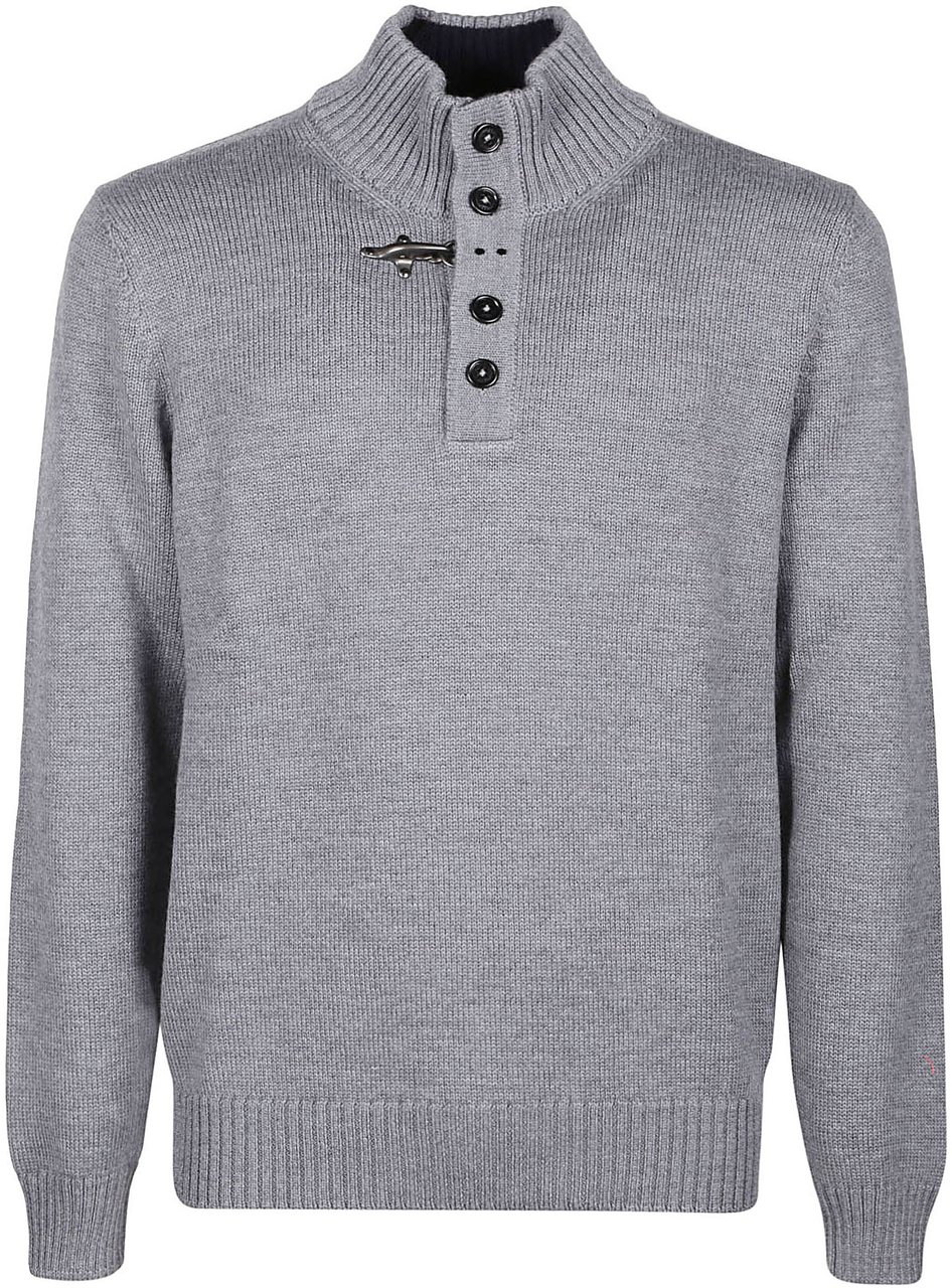 Fay Turtleneck Sweater Metallic Metallic