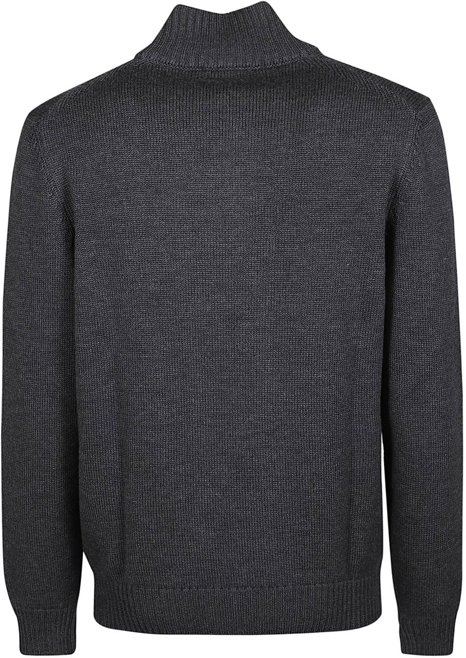 Fay Gancio Turtle Neck Sweater Metallic Metallic