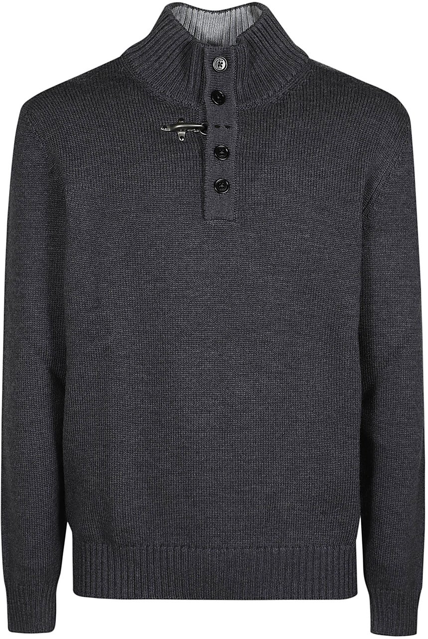 Fay Gancio Turtle Neck Sweater Metallic Metallic