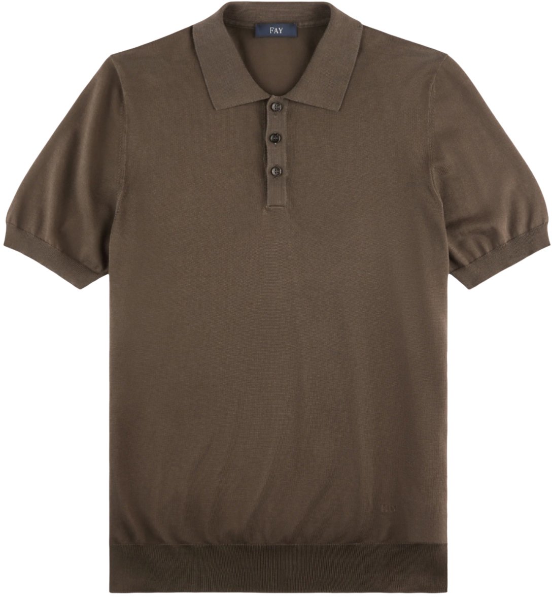 Fay T-Shirts And Polos Brown Bruin