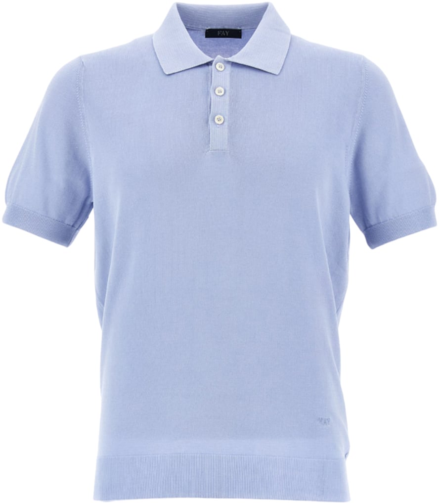 Fay T-Shirts And Polos Blue Blauw