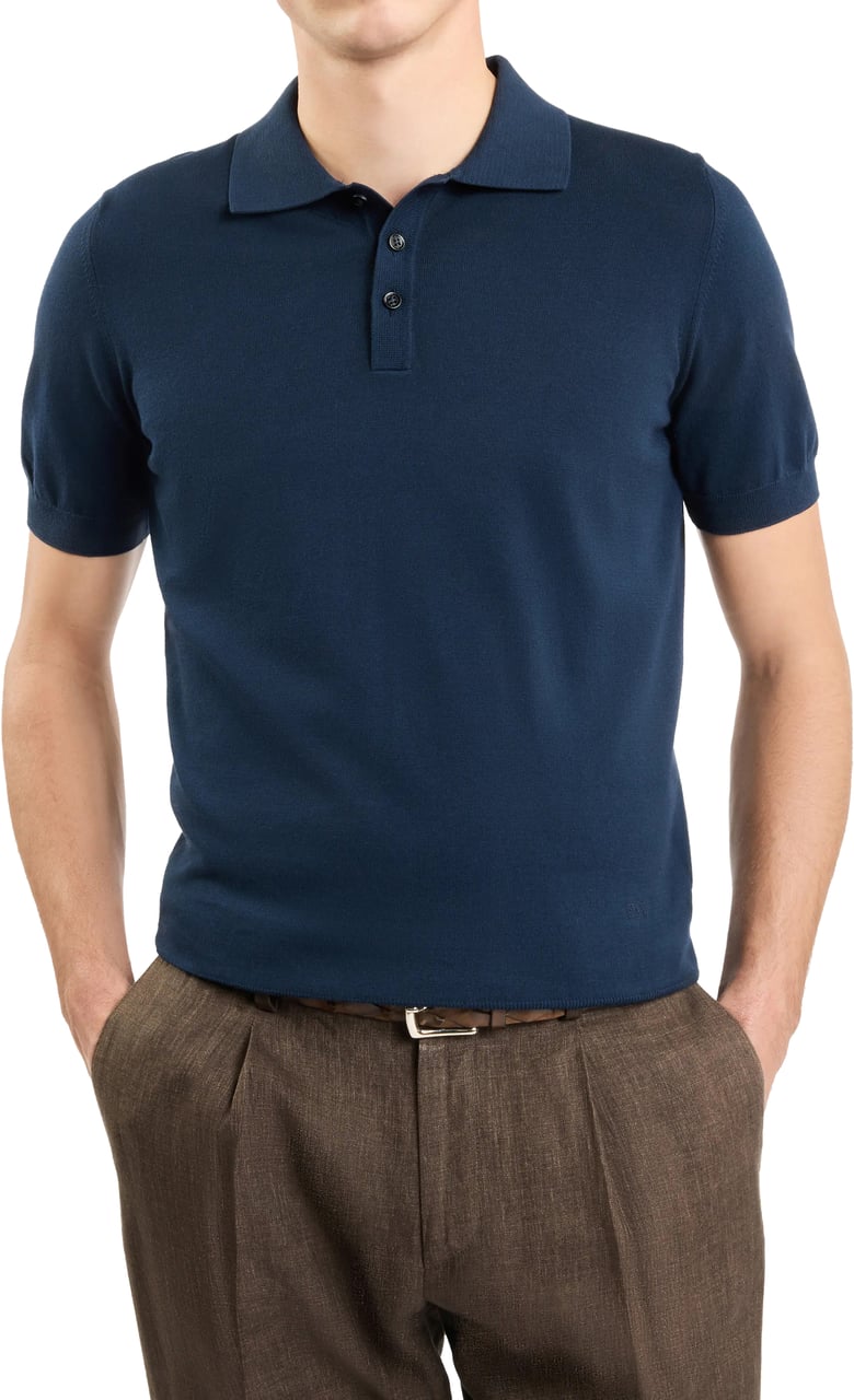Fay T-Shirts And Polos Blue Blauw