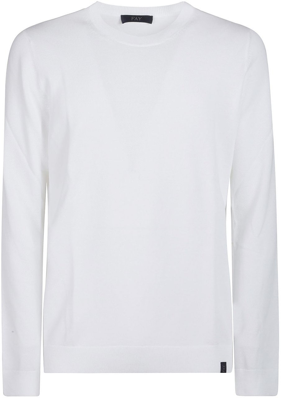 Fay Sweater White Wit