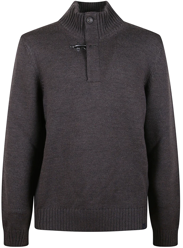 Fay Sweaters Caffe Blu Denim Blauw