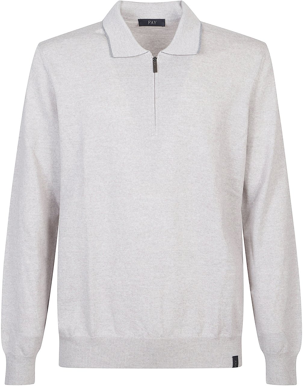 Fay Polo Neck Sweater White Wit