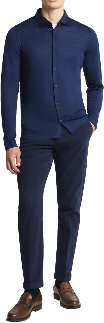 Fay Sweaters Blu Royale Blauw