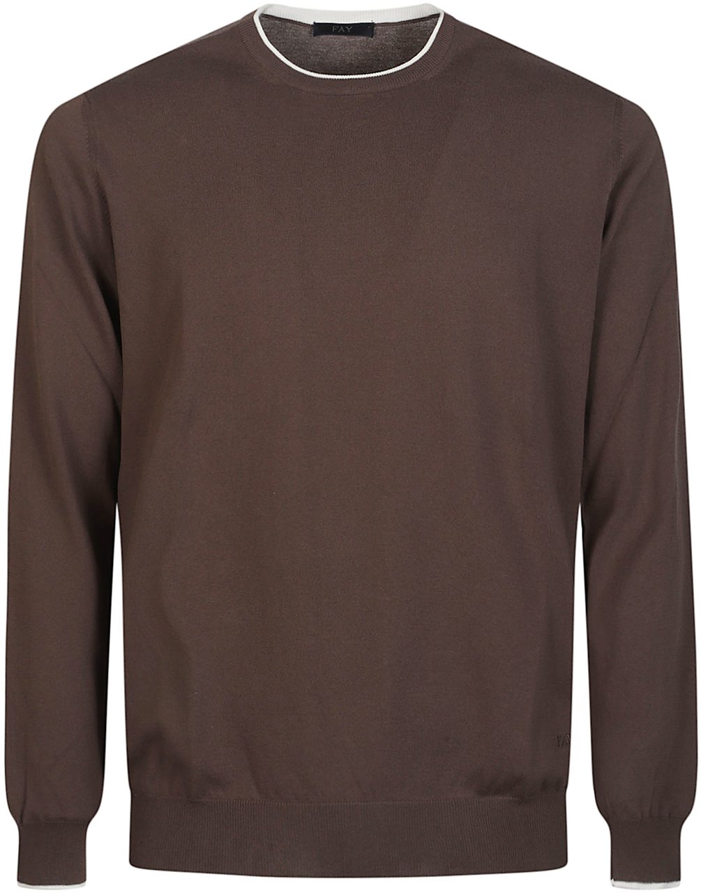 Fay Round Neck Sweater Multicolour Divers