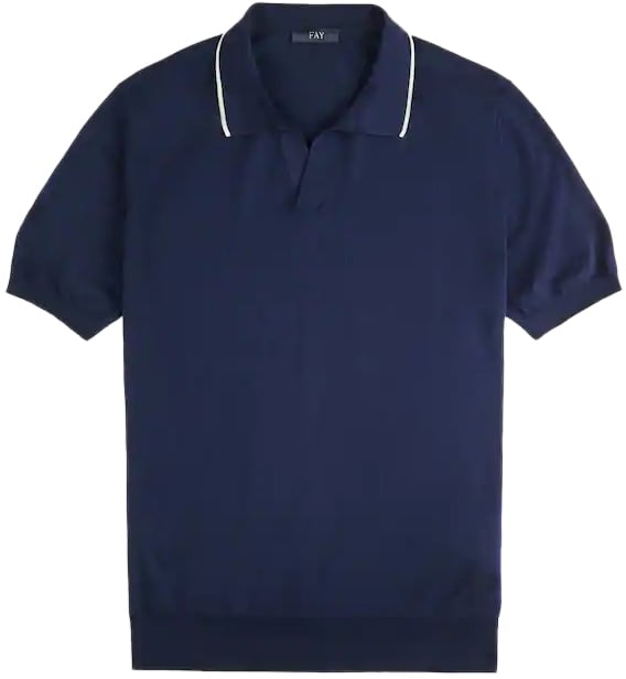 Fay T-Shirts And Polos Blucaffe Blauw