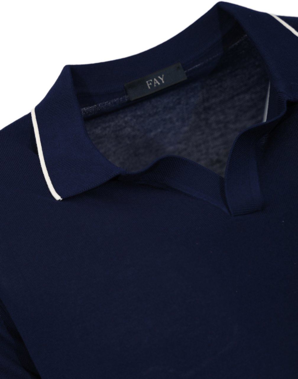 Fay T-Shirts And Polos Blu Navycaffe Blauw