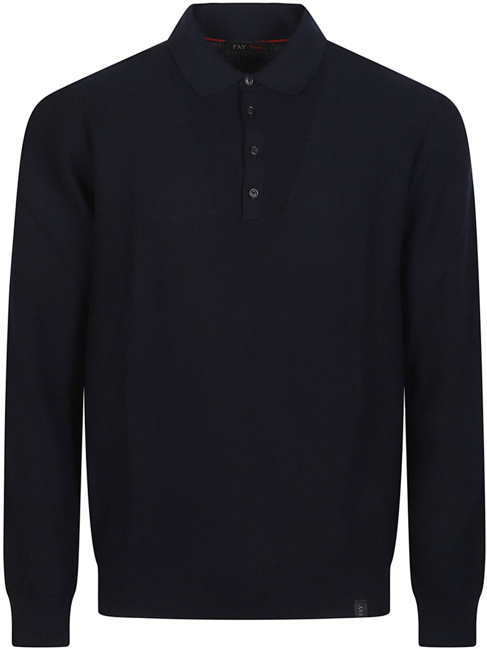 Fay Polo Neck Sweater Blue Blauw