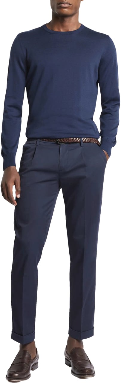 Fay Sweaters Azzurro Scuro Blauw