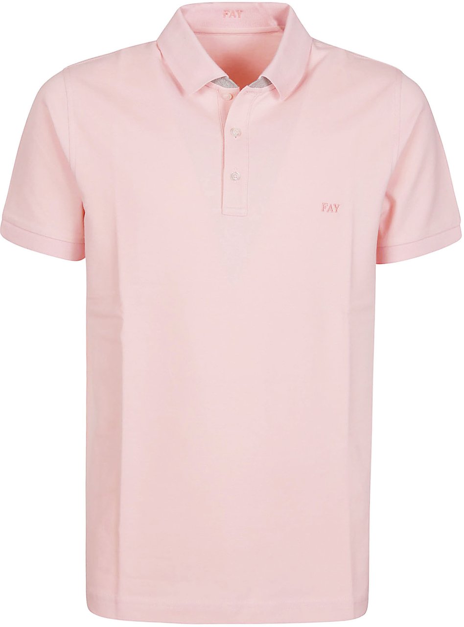 Fay Piquet Polo Shirt White Wit