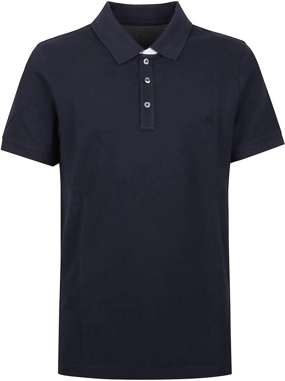 Fay Short Sleeve Polo Shirt Blue Blauw