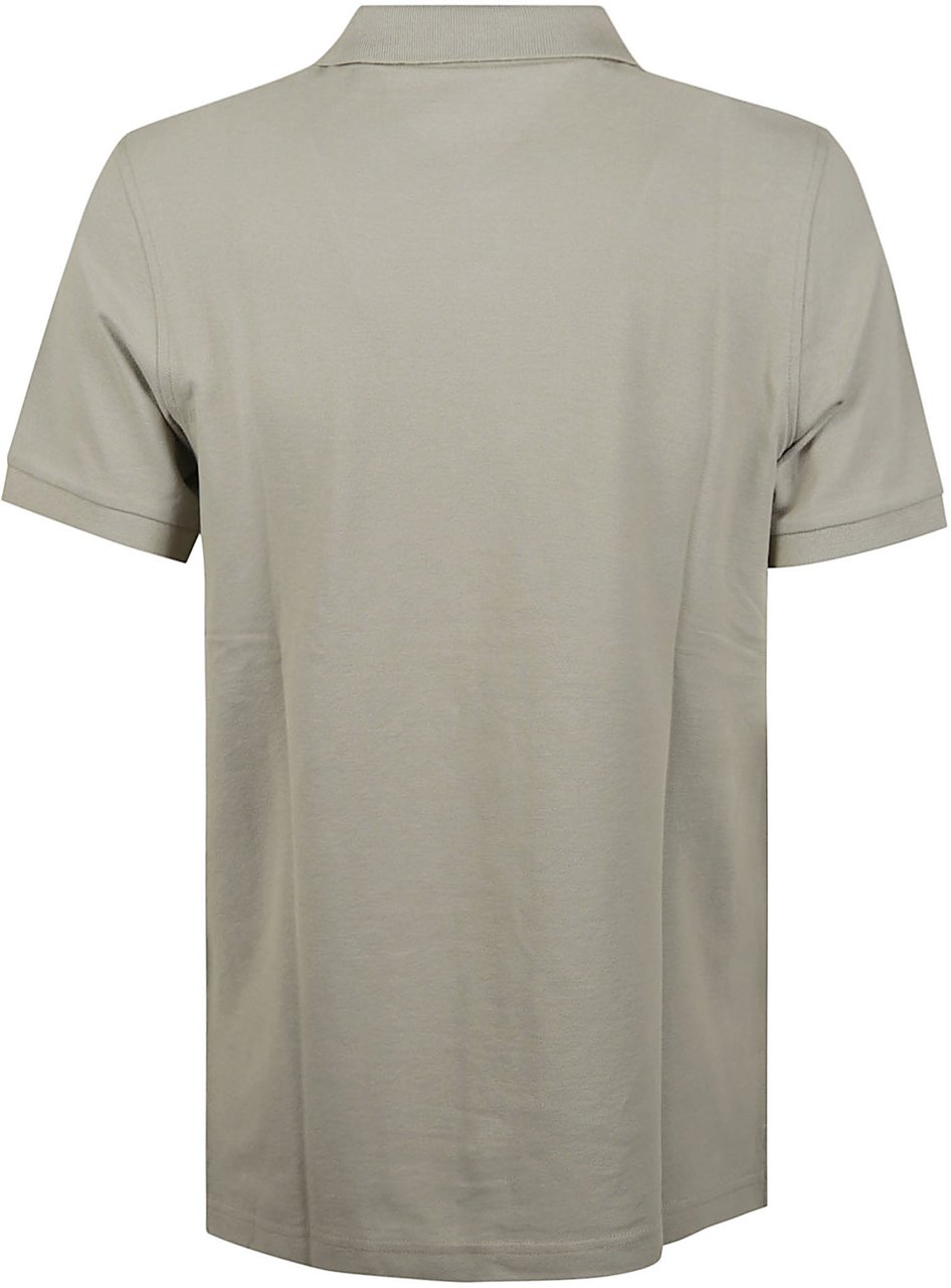 Fay Short Sleeve Polo Shirt Grey Grijs