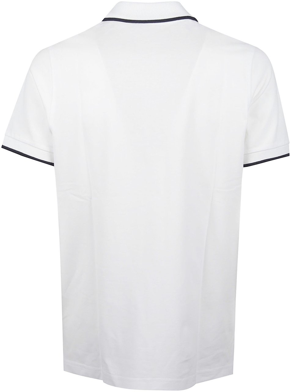 Fay Short Sleeve Slim Fit Polo Shirt White Wit
