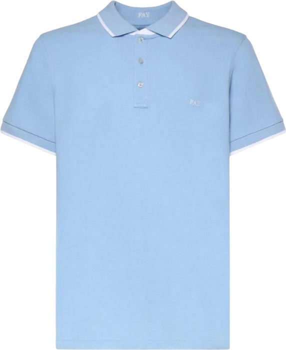 Fay T-Shirts And Polos Azzurro Lichtblauw