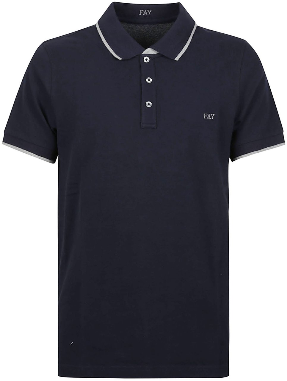 Fay Short Sleeve Slim Fit Polo Shirt Blue Blauw
