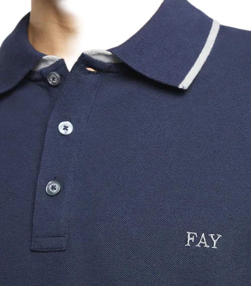 Fay T-Shirts And Polos Blu Navy