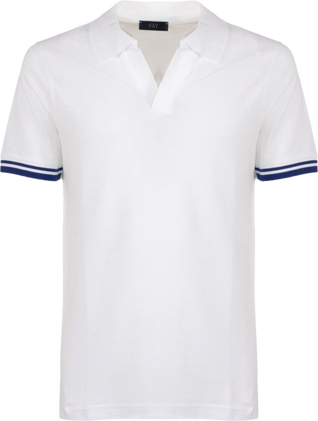 Fay T-Shirts And Polos Bianco Wit