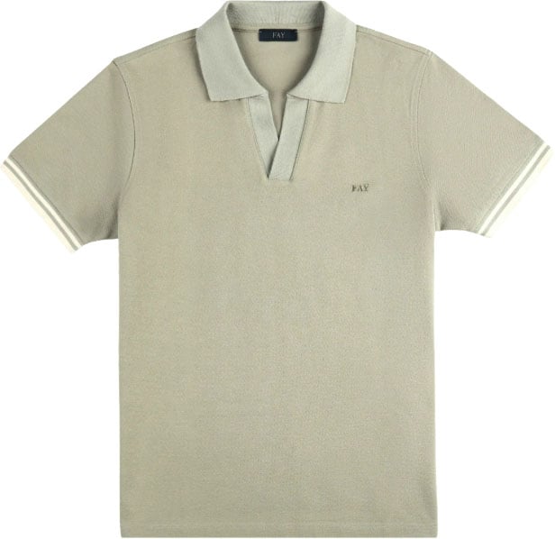 Fay T-Shirts And Polos Incenso Lichtgrijs