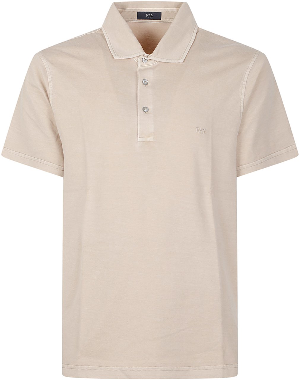 Fay Short Sleeve Frosted Embroidery Polo Shirt Brown Bruin
