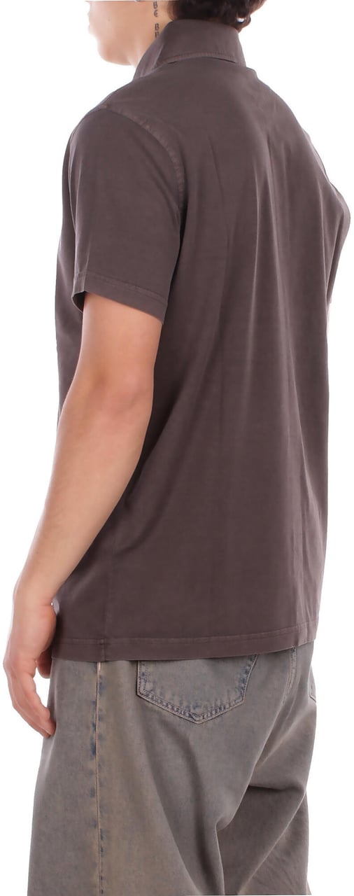 Fay T-Shirts And Polos Marrone Scuro Bruin