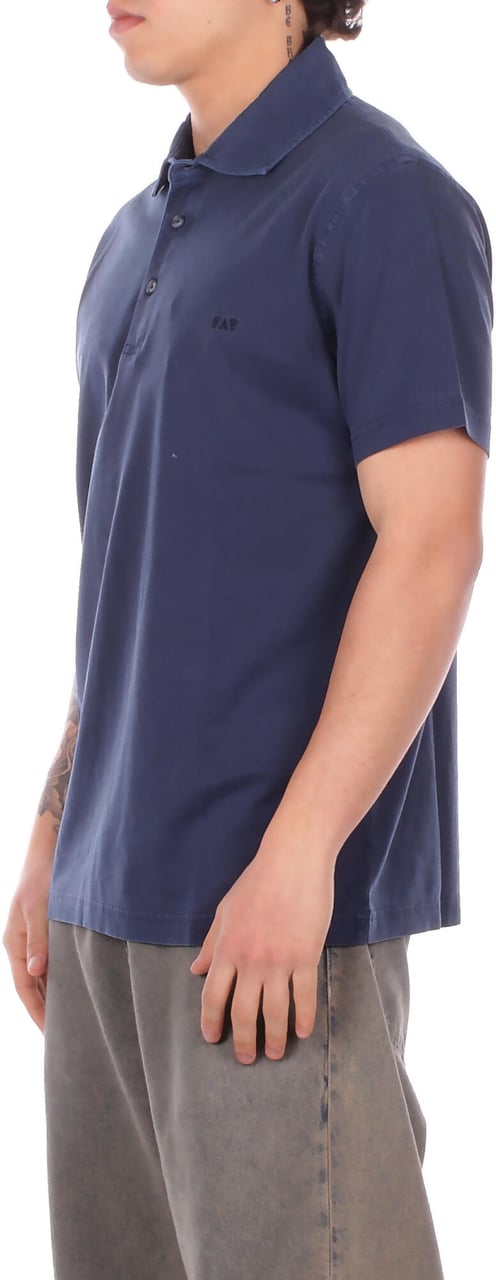 Fay T-Shirts And Polos Blue Blauw