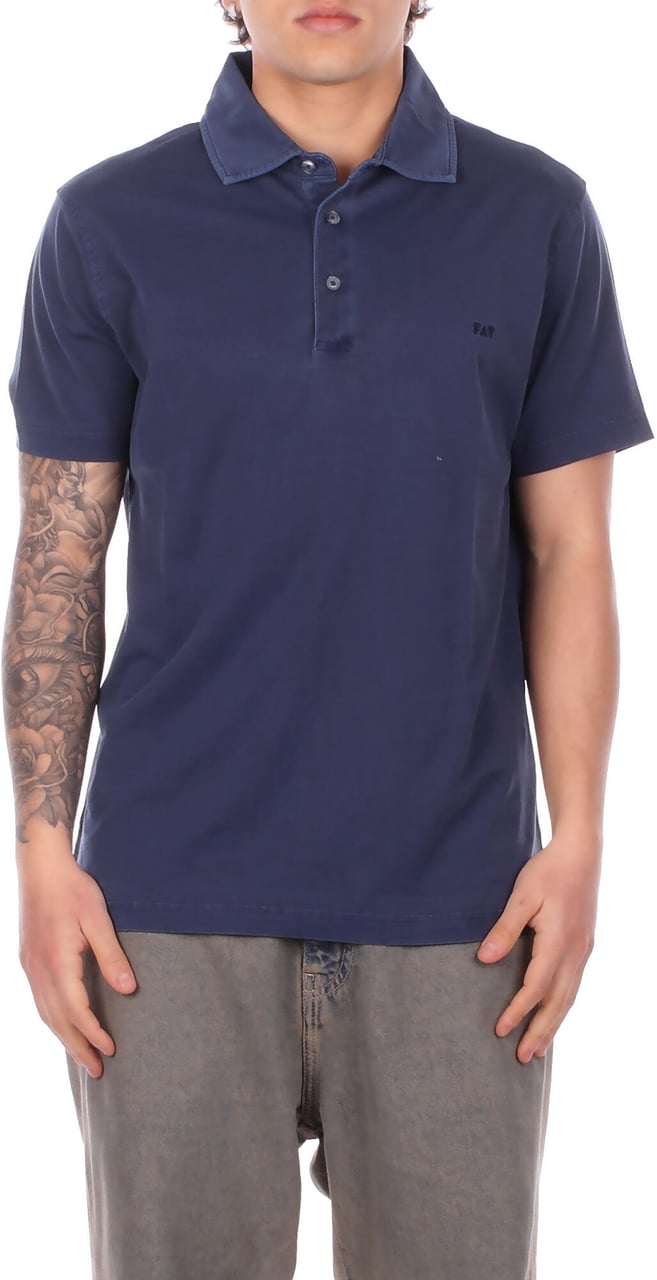 Fay T-Shirts And Polos Blue Blauw
