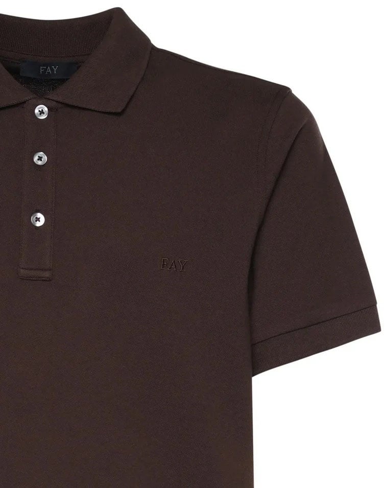 Fay T-Shirts And Polos Marrone Bruin