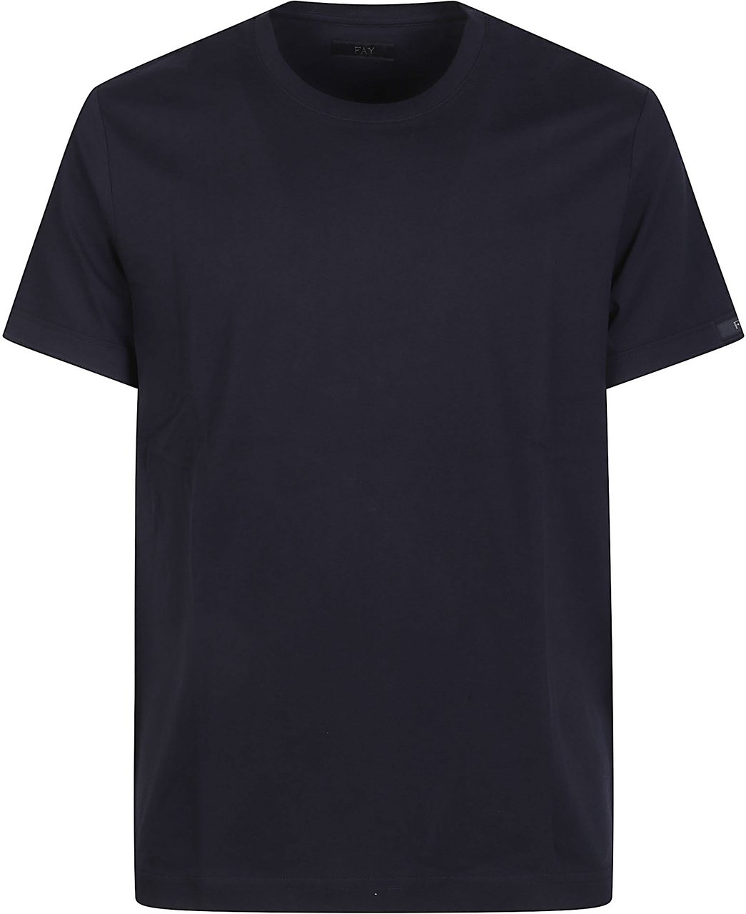 Fay Blue Tag Regular Fit T-shirt Blue Blauw