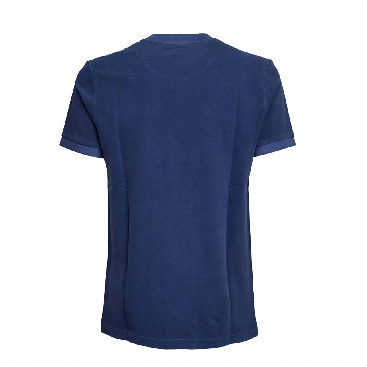 Fay T-shirt Piquet Tinta In Capo Blauw