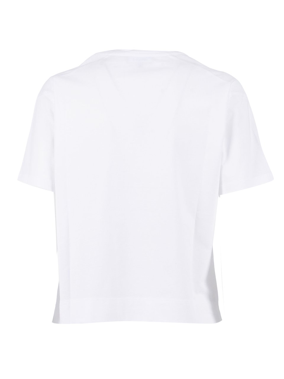 Fay Minimalistic Cotton Embroidered T-Shirt Wit