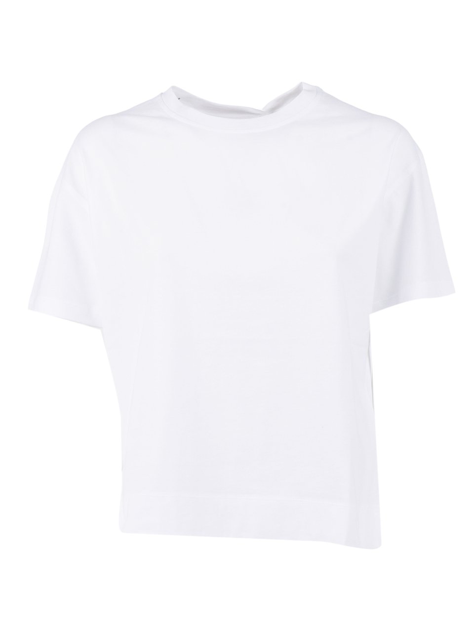 Fay Minimalistic Cotton Embroidered T-Shirt Wit