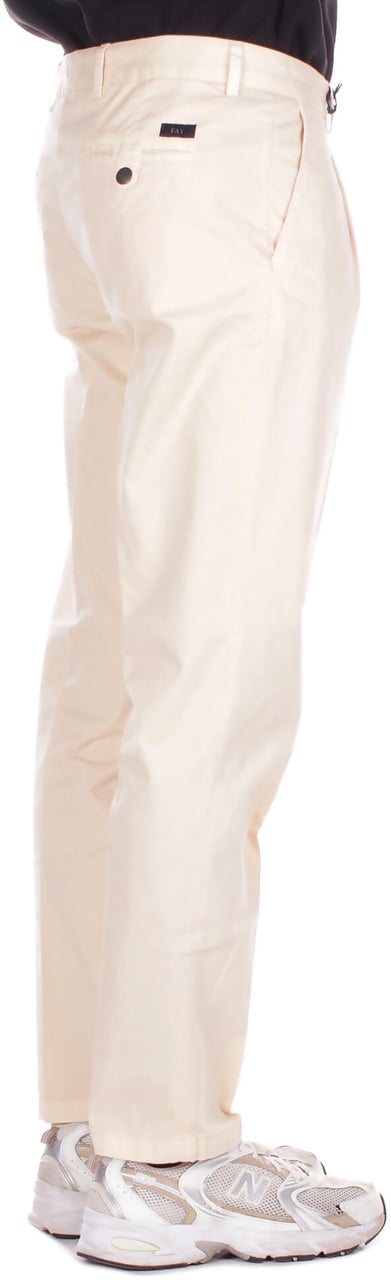 Fay Trousers Ivory Wit