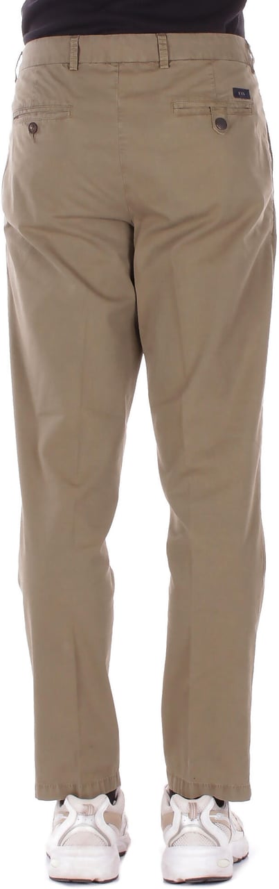 Fay Trousers Green Taupe