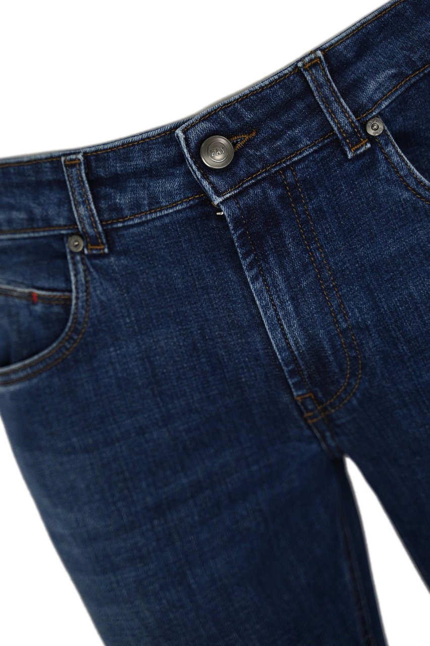 Fay Trousers Blu Royale Blauw
