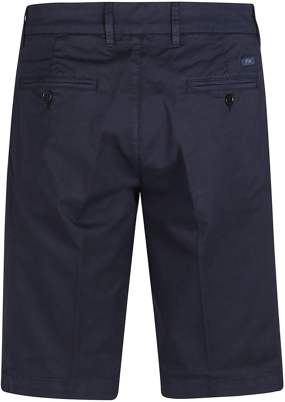 Fay Chino Slim Short Blue Blauw