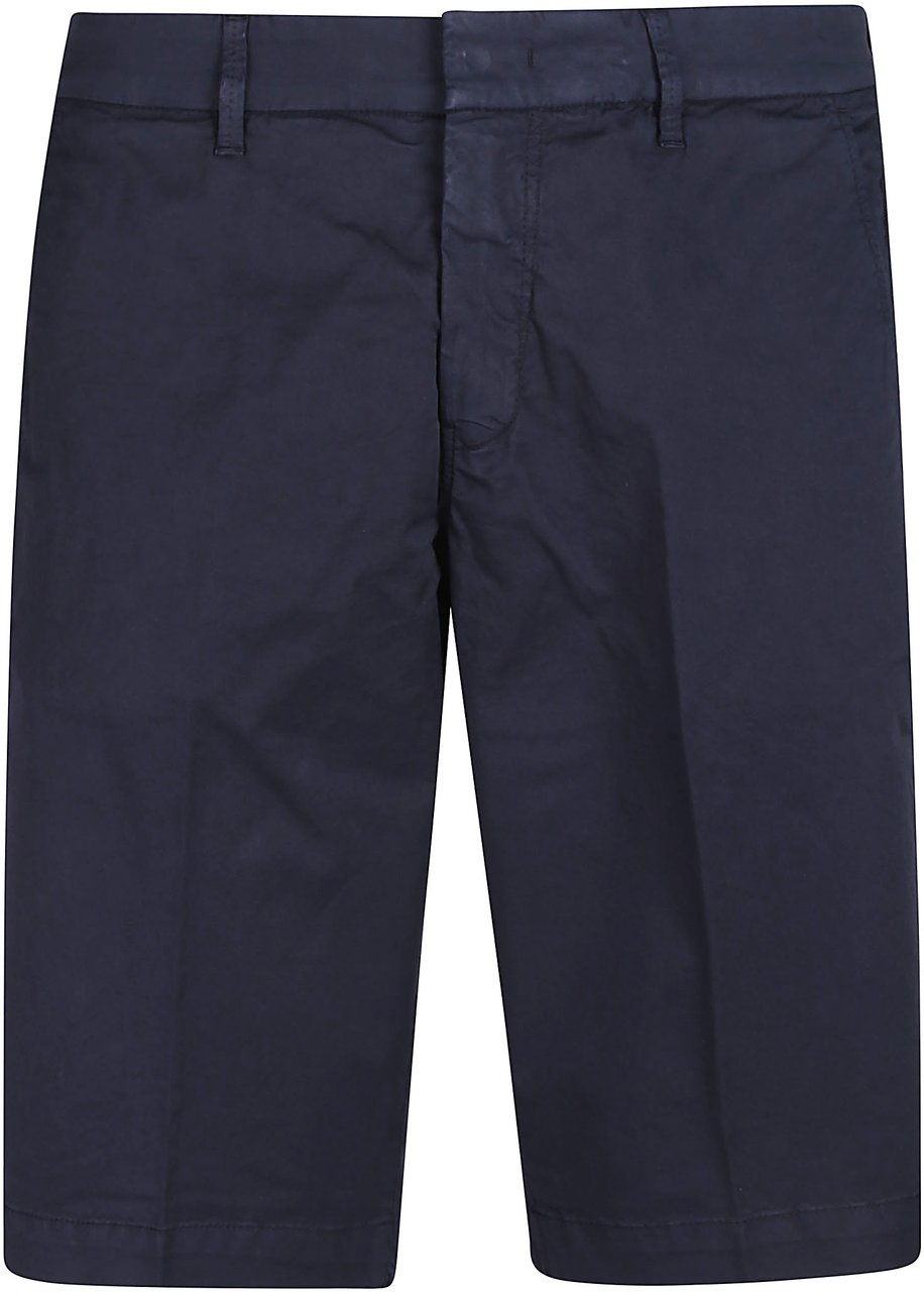 Fay Chino Slim Short Blue Blauw