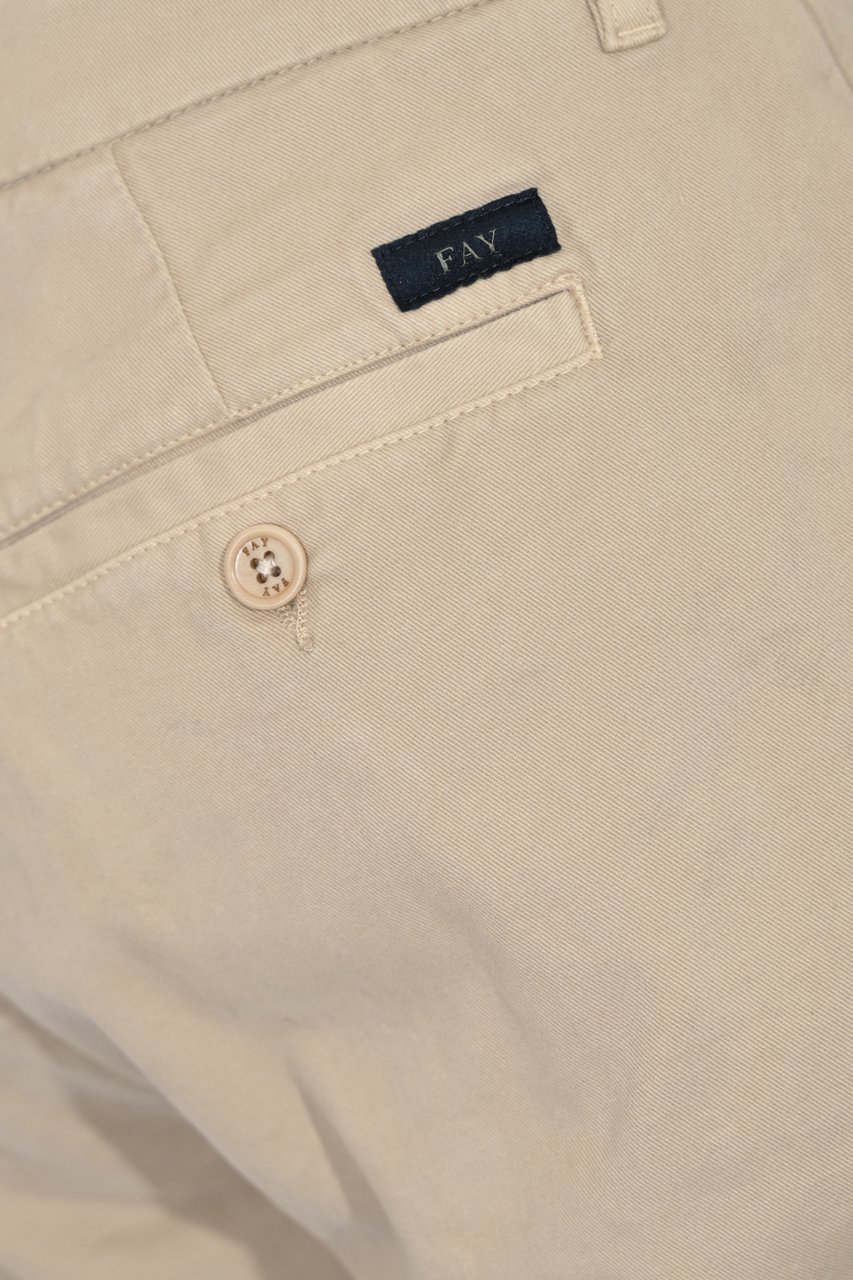 Fay Trousers Frumento Chiaro Beige