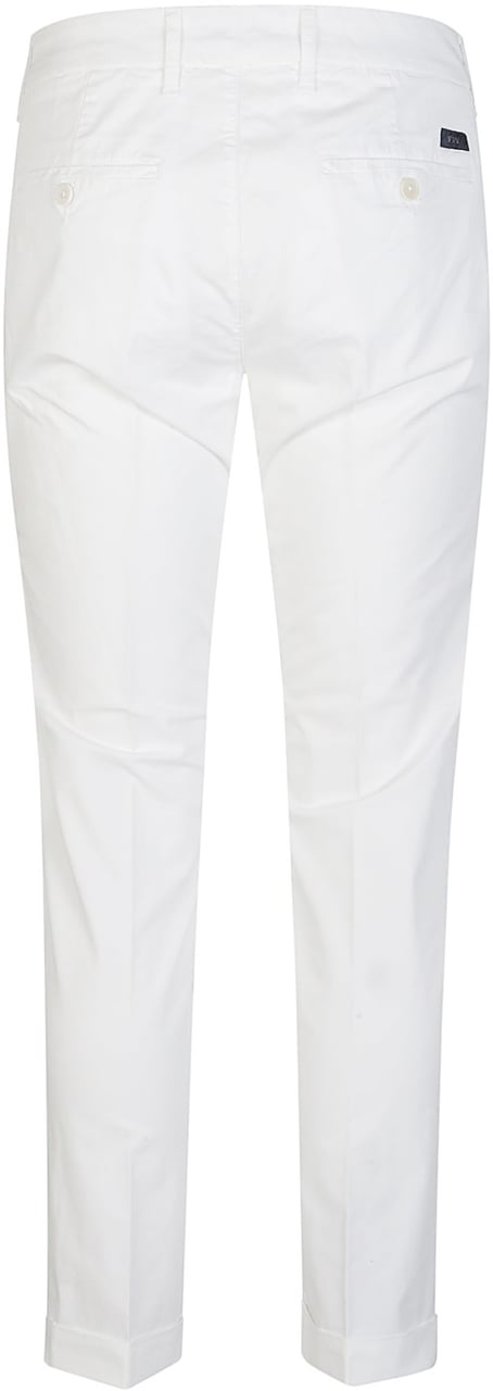 Fay Capri Classic Pant White Wit