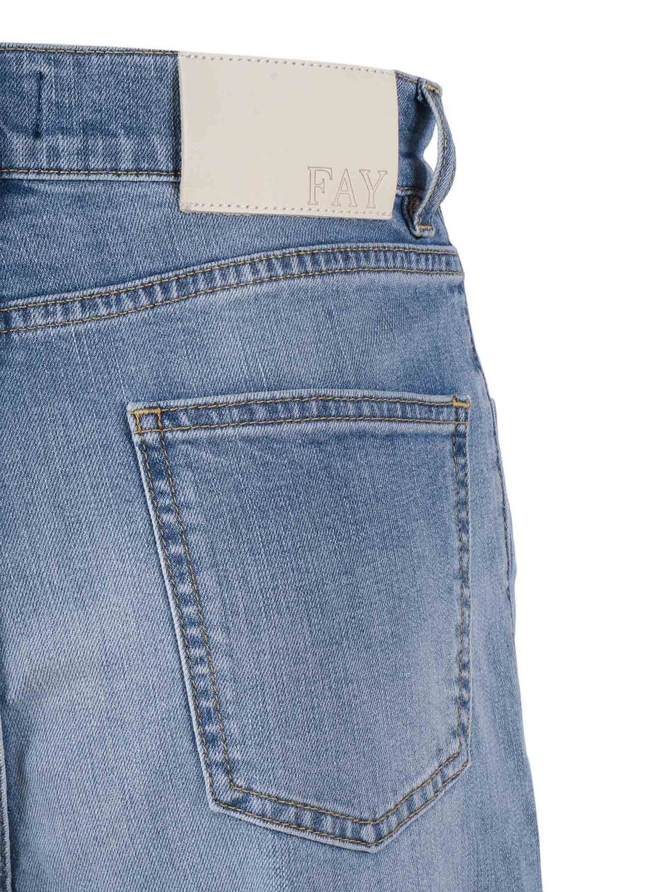 Fay 5 Tasche Flare Denim Jeans Blauw