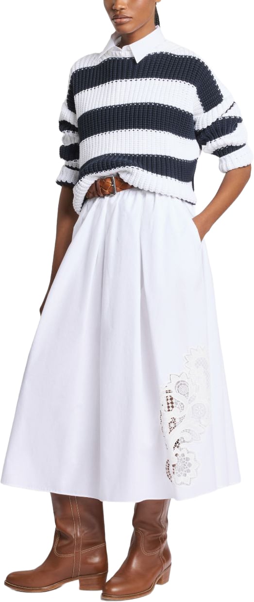 Fay Skirts Bianco Wit
