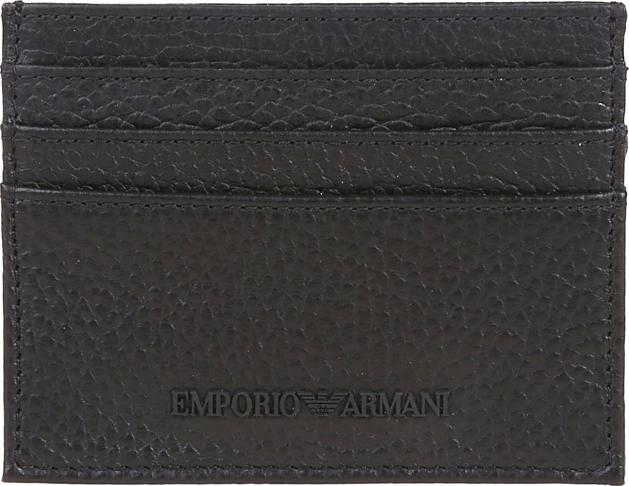 Emporio Armani Credit Card Holder Black Zwart
